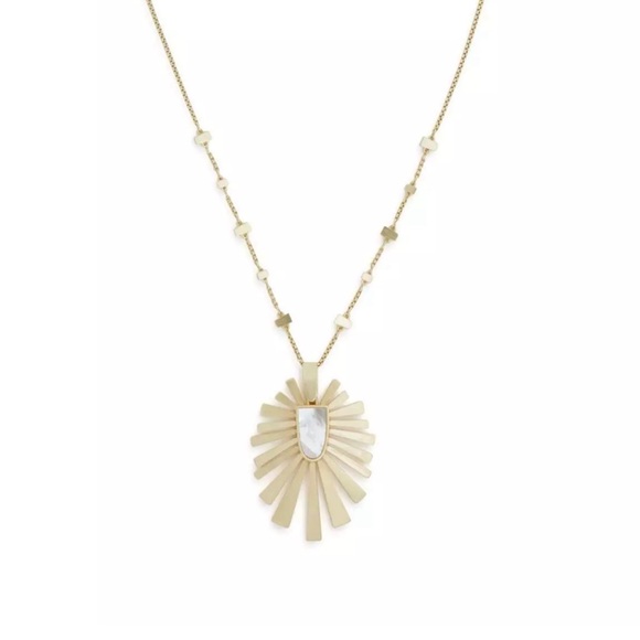 Kendra Scott Gold Sunburst Pendant - Picture 1 of 5